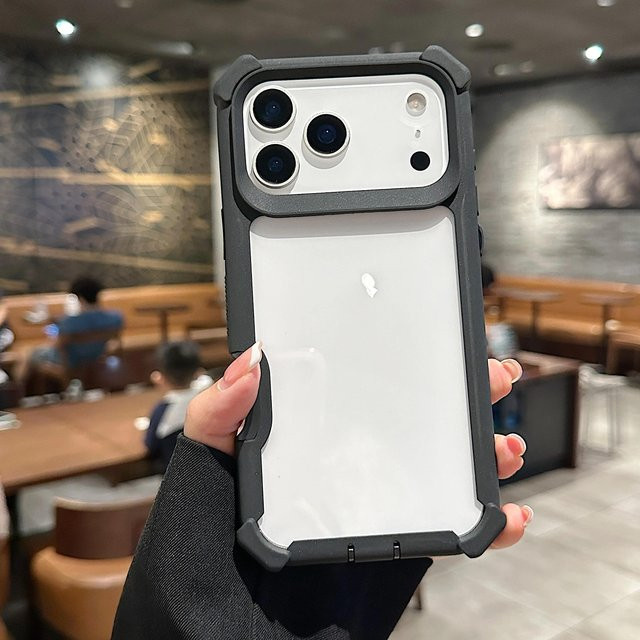Tuiying002 Stoßfeste Handyhülle in Transparent für iPhone 11 bis 17 Pro Max mit Doppelschicht-Fallschutz - Bild 1