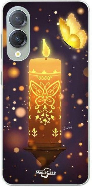Maniacase Silikon Handyhülle für Samsung Galaxy S25 Edge in Schwarz mit Encanto Design - Bild 1