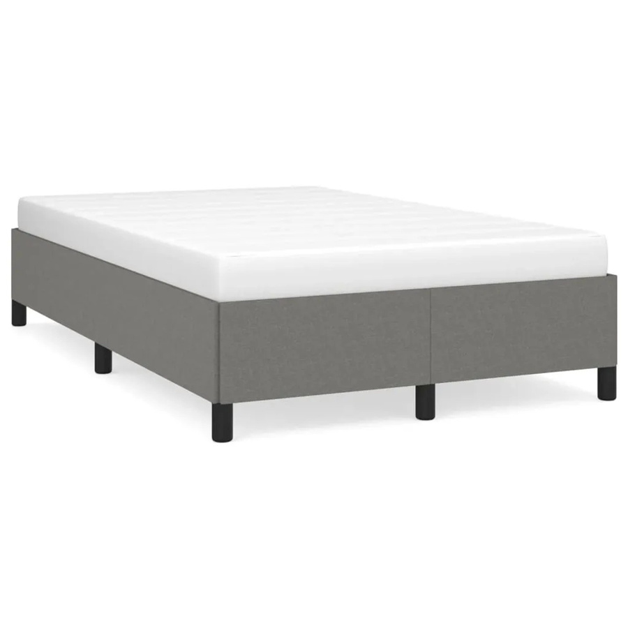 vidaXL Bettgestell mit Stoffbezug in Dunkelgrau, B/T/H: 120 x 200 x 35 cm - Bild 1