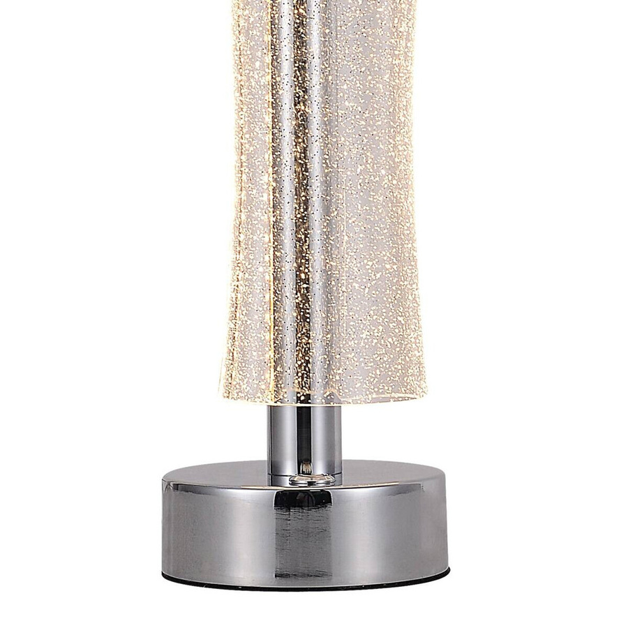 Pocoline LED-Tischleuchte Darcy in Silber aus Metall und Acryl, B/H/T: 12 x 36 x 12 cm - Bild 3
