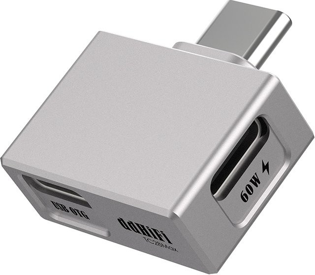 DDHIFI TC28Max USB OTG Adapter mit PD-Eingang und Dual-Way-Stromversorgung in Silber - Bild 1