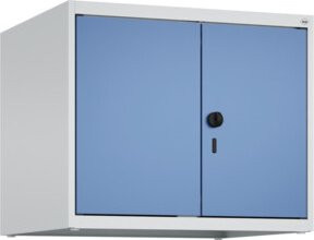 C+P Aufsatzschrank Classic PLUS mit 2 Abteilen, B/T/H: 50 x 60 x 50 cm, Sicherheits-Drehriegel und Soft-Anschlag, blau/lichtgrau/fernblau - Bild 1
