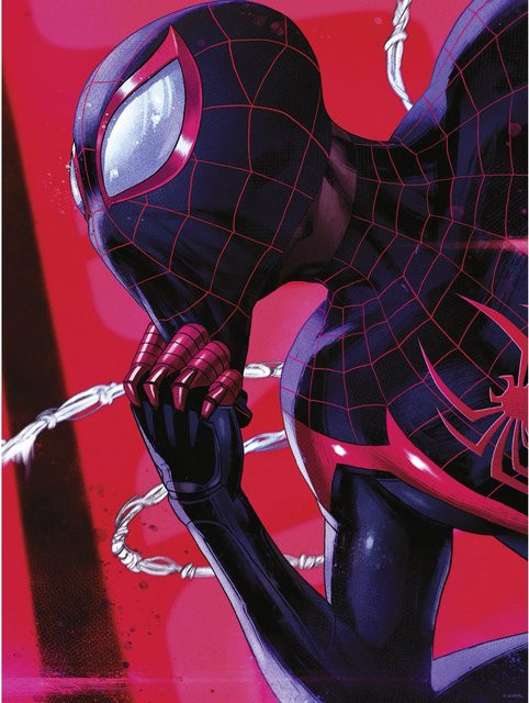Komar Wandbild Marvel Spider-Man Pondering in Rot, B: 30 cm, H: 40 cm - Bild 1