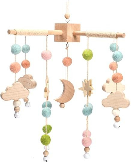 Binchi Outdoor Product Baby Holz Kinderbett Mobile, Spieluhr, ab 0 Jahre - Bild 1