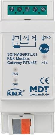 MDT technologies KNX Modbus Gateway RTU485 2TE REG SCN-MBGRTU.01 in Weiß - Bild 1