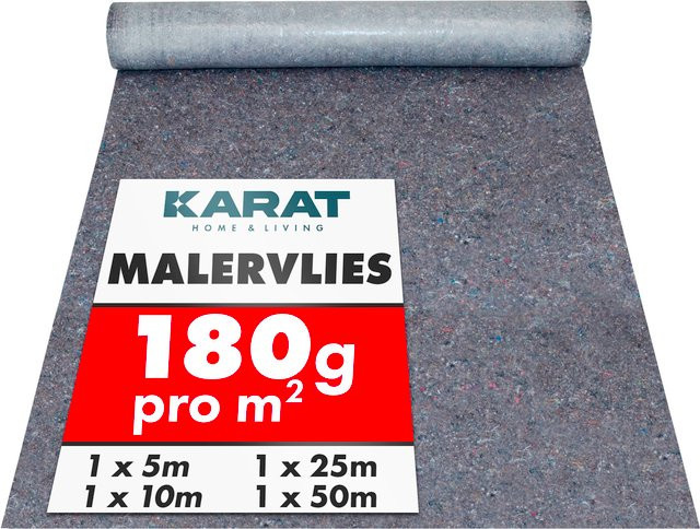 FLOORDIREKT Malervlies Rolle Grau, wiederverwendbares Abdeckvlies mit Anti-Rutsch-Beschichtung - Bild 1