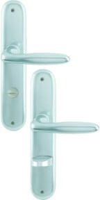 HOPPE Verona WC-Drückergarnitur in Silber aus Aluminium - Bild 1