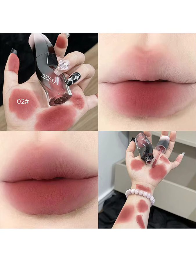 QIBEST Flüssiger Lippenstift, Rot, Matt, Damen - Bild 7