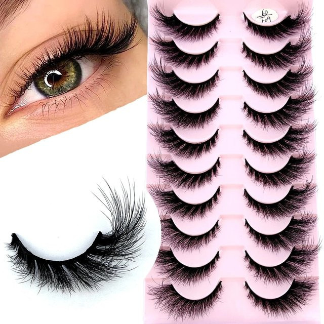 Künstliche Wimpern Katzenauge, Black, 10 Paar, Unisex - Bild 1