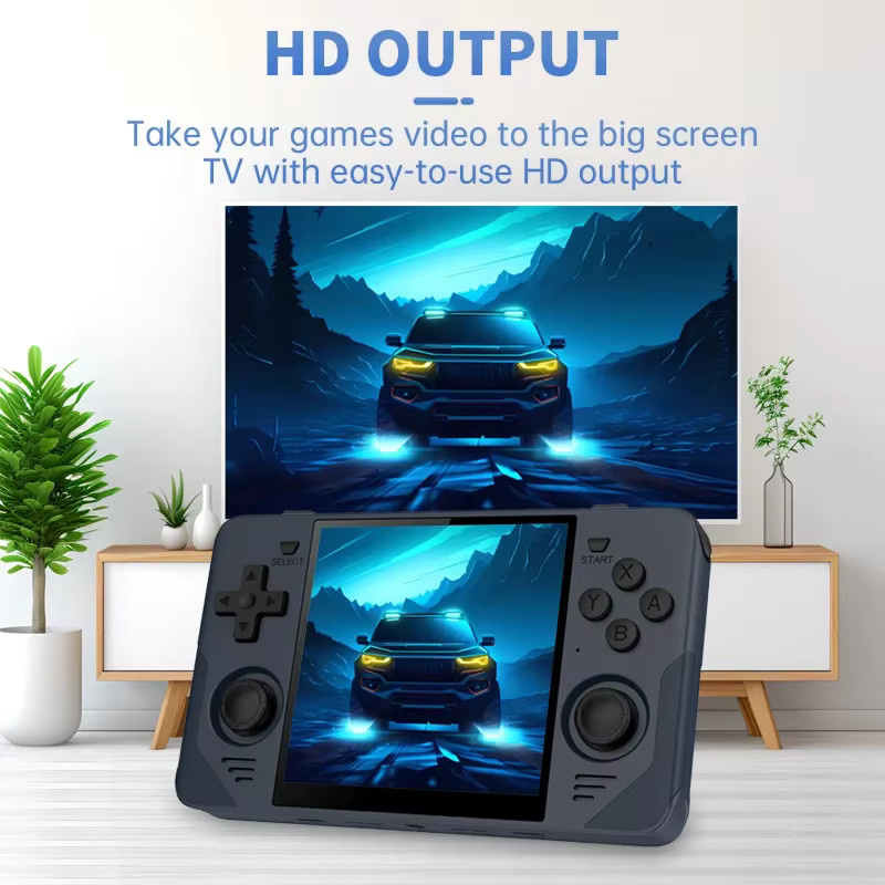 BOYHOM RGB30 Retro Handheld-Spielkonsole mit 4 Zoll IPS-Bildschirm, WLAN und RK3566 Prozessor, Farbe: Weiß - Bild 3