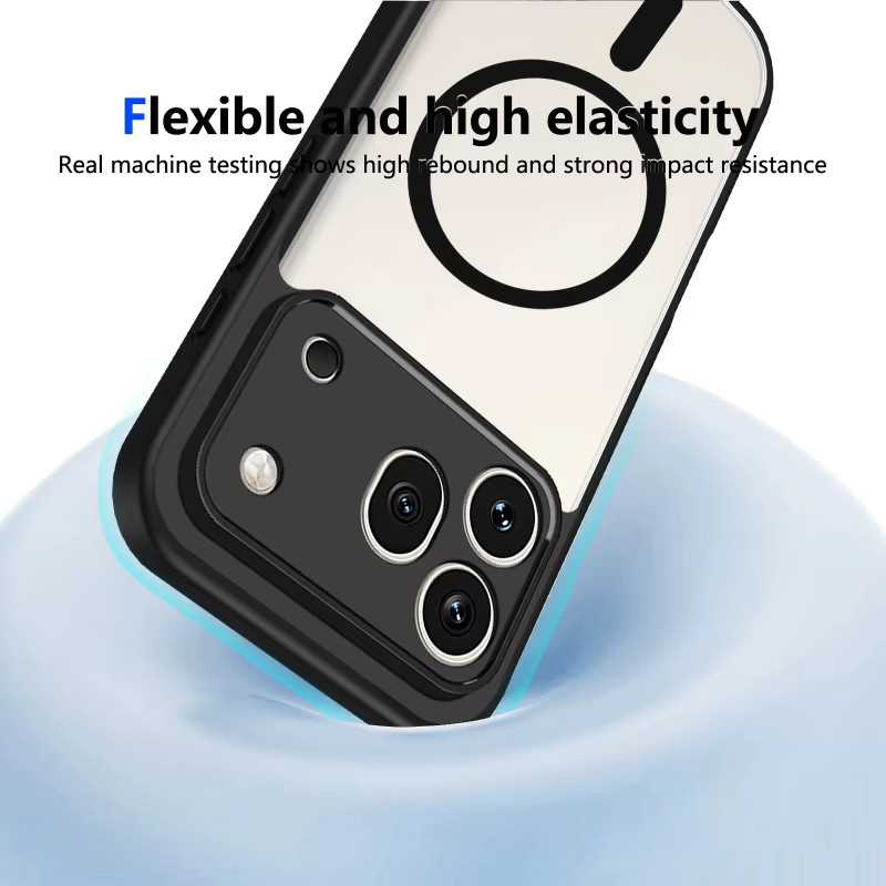 Matte Soft TPU HD Transparente PC Handyhülle mit MagSafe Magnet für Honor 600 400 Pro Lite X9D X8D X7D X6D X8C X7C X6C Cover - Bild 4