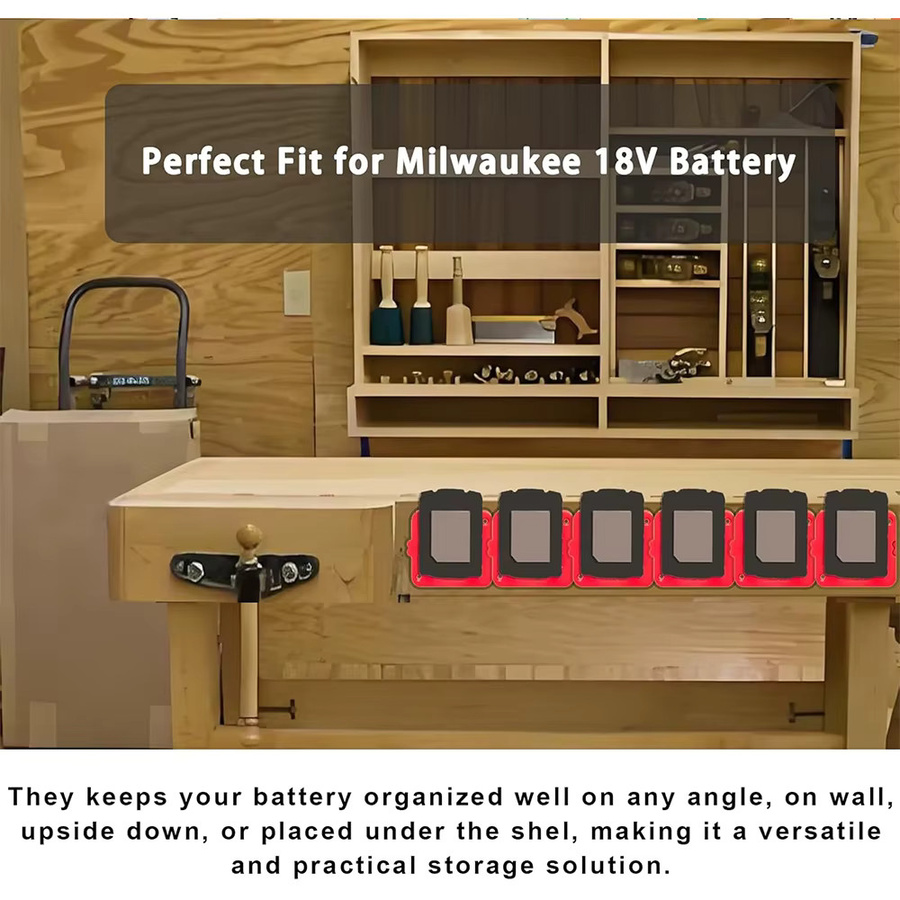 5er-Pack Milwaukee Batteriehalterung für 18V Akkus passend für 48-11-1815, 48-11-1828 und 48-11-1850 - Bild 5