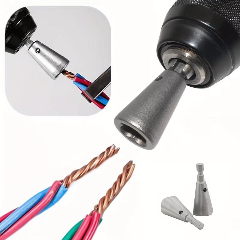 Universeller Sechskant-Schnellverbinder aus Kohlenstoffstahl in Silber für Kabel und Elektrikerarbeiten - Bild 2