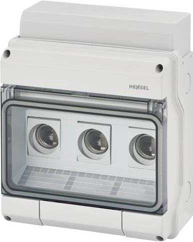 Hensel Sicherungshalter 25A in Weiß und Transparent aus Kunststoff - Bild 1