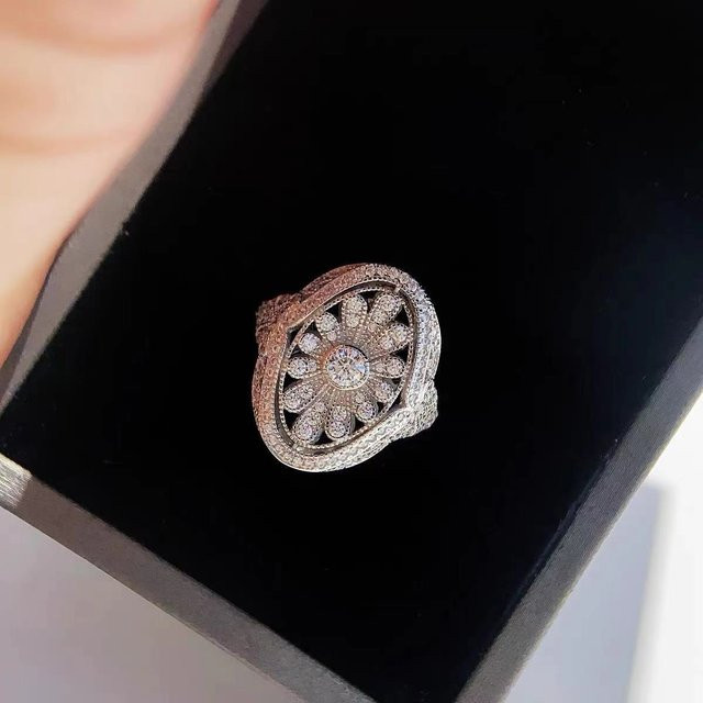 Romance Art Sonnenblumenring, 925 Silber, Diamant, Damen - Bild 1