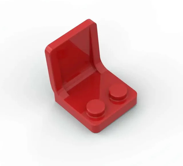 SixBricks Bausteine Sitz / Stuhl, 10-teiliges Set, Rot - Bild 1