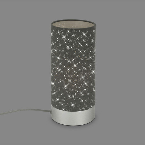 BRILONER Tischleuchte STEA in Grau aus Metall und Stoff, Durchmesser: 11 cm, Höhe: 25 cm - Bild 2