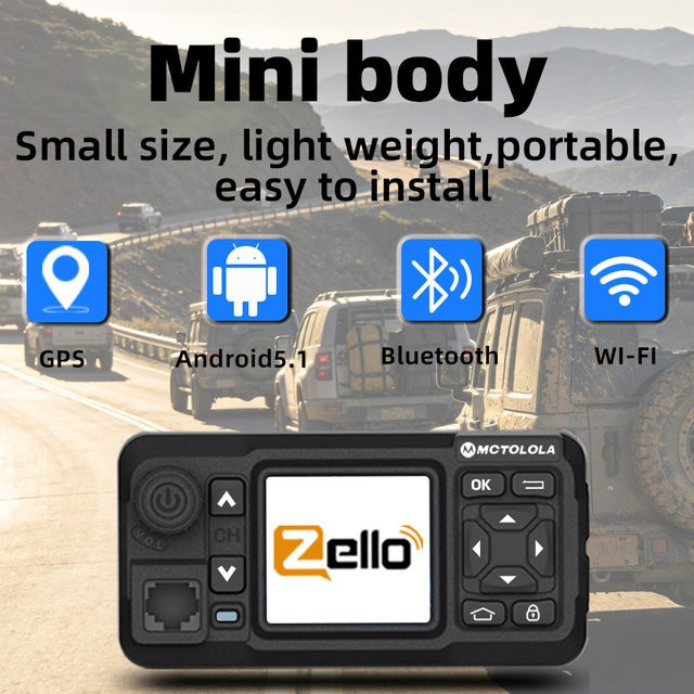 Motorola 4G LTE Android Zwei-Wege-Walkie-Talkie mit GPS, WiFi und Bluetooth in Schwarz für Fahrzeugflotten und Transport - Bild 1