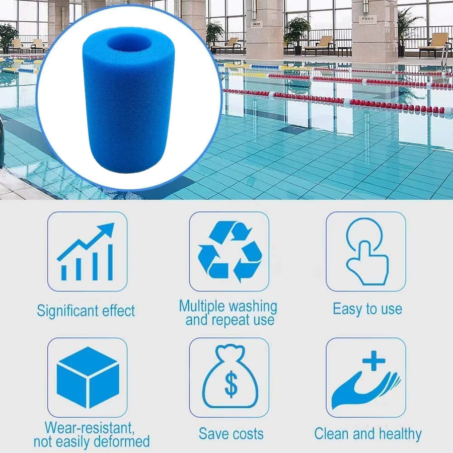 Intex Pool Filter Schwamm Blau für Typ I/II/VI/D Waschbar und Wiederverwendbar - Bild 6