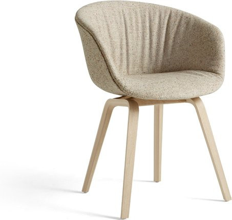 HAY About A Chair 23 Soft Polstersessel aus Eiche und Stoff in Beige im skandinavischen Stil - Bild 1