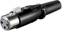 goobay Mikrofonkupplung XLR 3Pin Schwarz - Bild 1