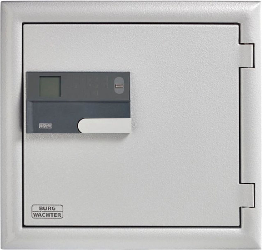 Burg-Wächter Wertschutzschrank MTD 750 E FP feuergeschützt mit Fingerabdruckschloss und Zahlenschloss in Silber, B/H/T: 50 x 47 x 46,2 cm - Bild 2