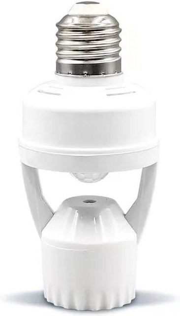 YJMP Super Lighting E27 LED-Lampenfassung mit PIR-Bewegungssensor in Braunrot - Bild 1
