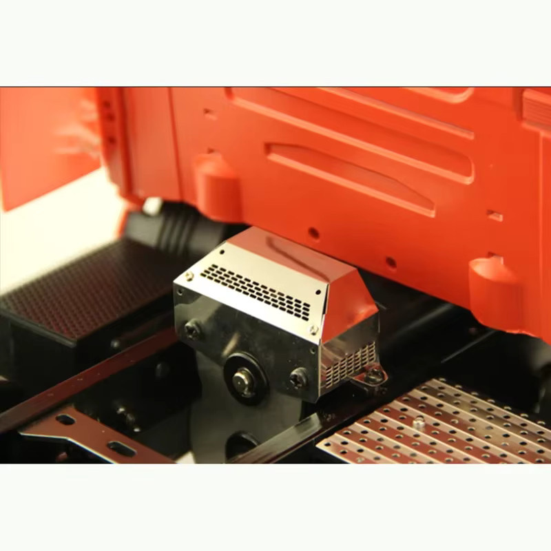 Tamiya Getriebe Abdeckung Dekorieren, Metall, Maßstab 1:14, Zubehör - Bild 4