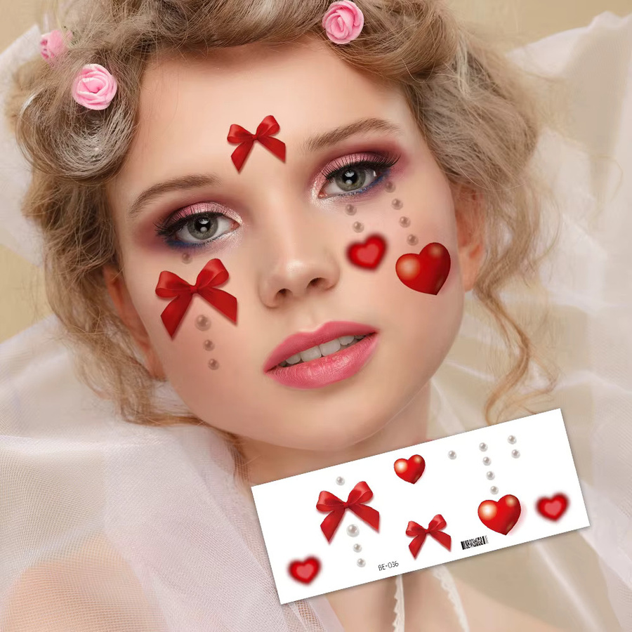 ROCOOART Temporäre Halloween-Tattoos, 6 Blatt, Damen - Bild 3