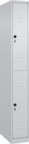 C+P Doppelstock-Spind Classic PLUS mit 1 Abteil, Grau, H x B x T: 185 x 25 x 50 cm - Bild 1