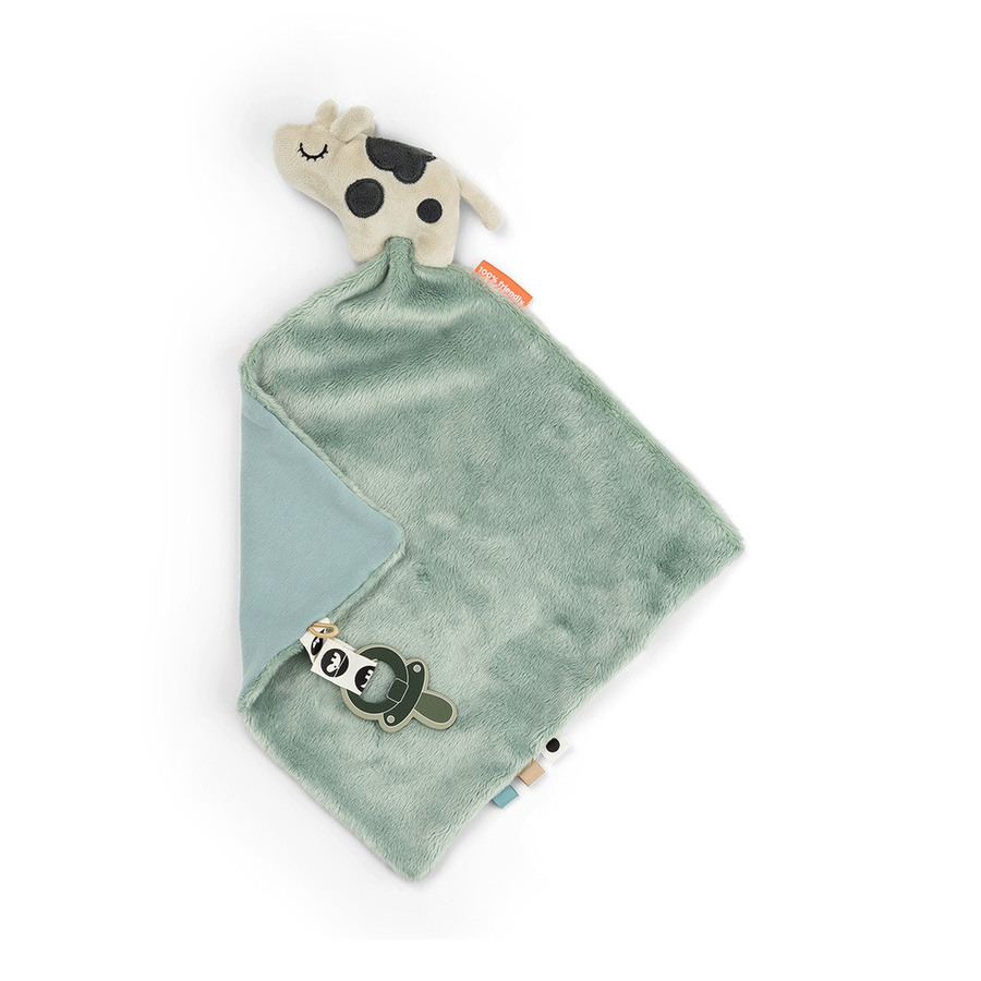 Done by Deer Kuscheldecke Dotti in Blau mit gepunktetem Design und flauschigem Material - Bild 1