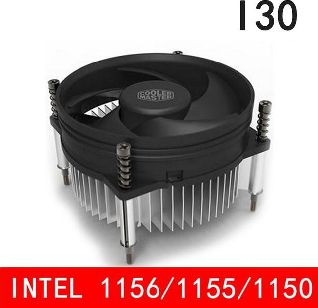 I30 CPU-Kühlkörper für Desktop-Lüfter, Schwarz, kompatibel mit Sockel 1155 und 1150 sowie H61 und H110 Mainboards - Bild 1