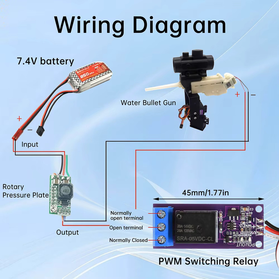 diymore PWM Schalter Fernsignal Steuerrelais für Modellflugzeuge mit Navigationslicht-Controller, Spannung 5-12V - Bild 2