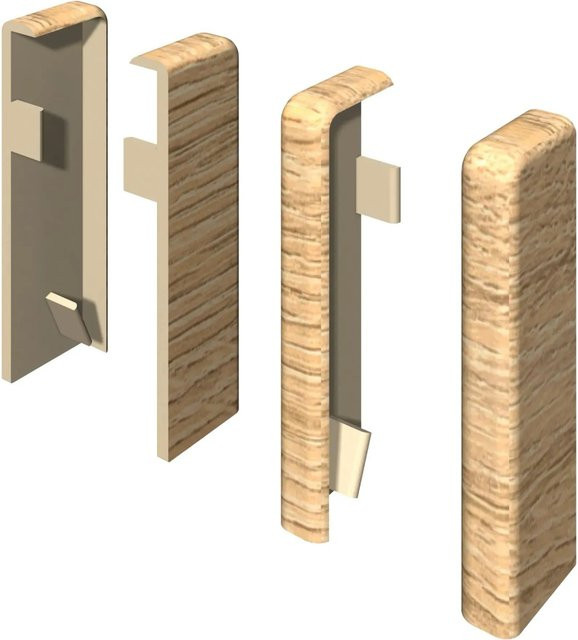Egger Endstück Kubisch Eiche Sand Beige 2 Stück Breite: 6 cm - Bild 1