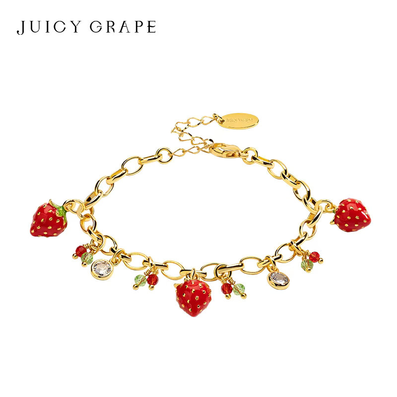 Juicy Grape Anhänger Armband, vergoldet, Zirkonia - Bild 2