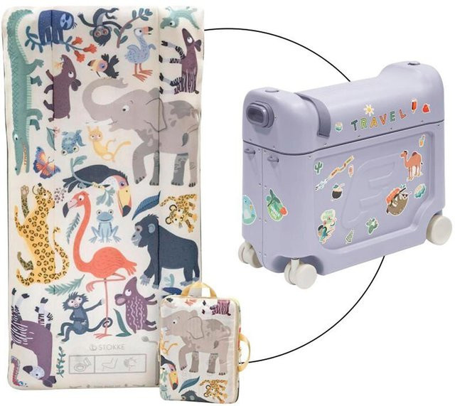 Stokke Jetkids By Stokke Reisekoffer BedBox inklusive aufblasbarer CloudSleeper Matratze in Blau - Bild 1