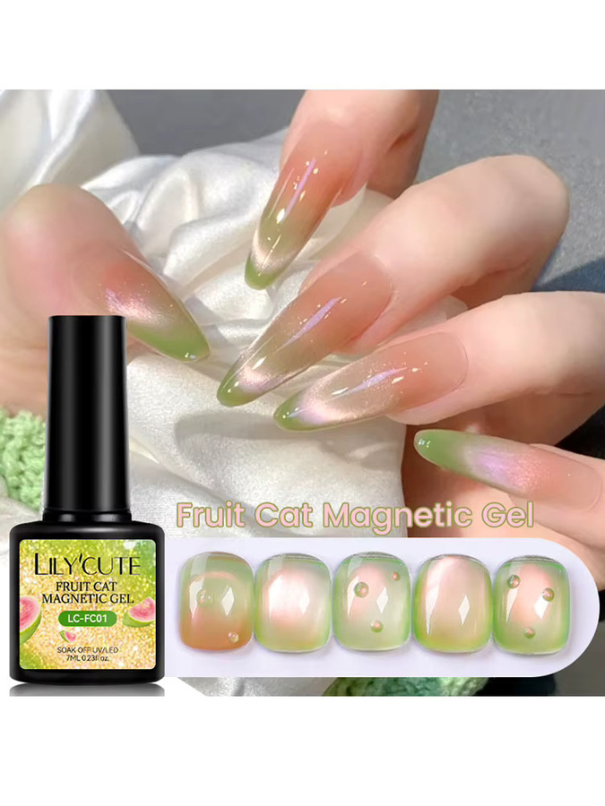 LILYCUTE Magnetisches Gel Grün Guava, Schimmernd, 7 ml - Bild 7