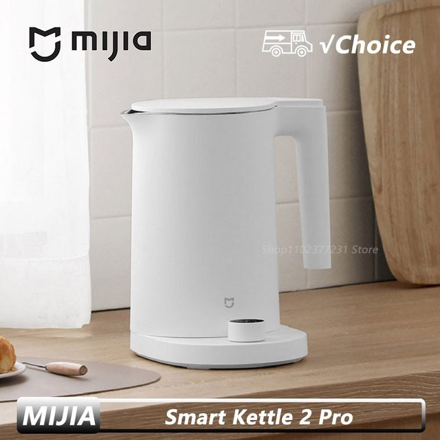 MIJIA Smart Kettle 2 Pro Elektrischer Wasserkocher mit LED-Display und App-Steuerung, Weiß - Bild 1