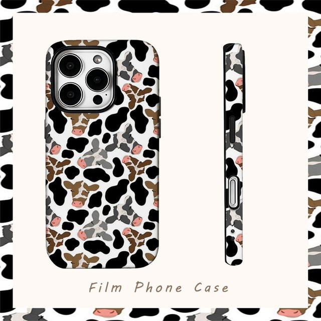 Potdemiel Handyhülle Patchwork Rinder Reverie für iPhone in Multicolour mit doppelschichtiger Rückseite - Bild 1
