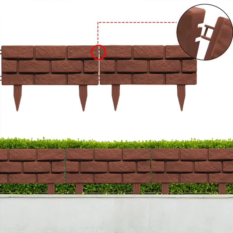 Dekorative Gartenkante in Steinoptik für Rasen und Beete, Farbe: Braun - Bild 5