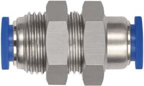 Riegler Schott-Steckverbindung Blaue Serie mini, M8x0,75, Schlauch-Ø 3 mm, Blau - Bild 1