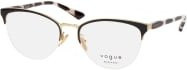 Vogue VO 4304 Korrektionsbrille, Browline, halbrund, gold, multicolour, Damen - Bild 1
