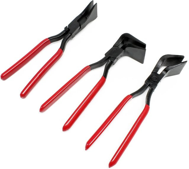 Wiltec Falzzange 3-in-1 Abkantzange für Blechbearbeitung in Schwarz aus Stahl mit 0°, 45° und 90° Winkeln - Bild 1