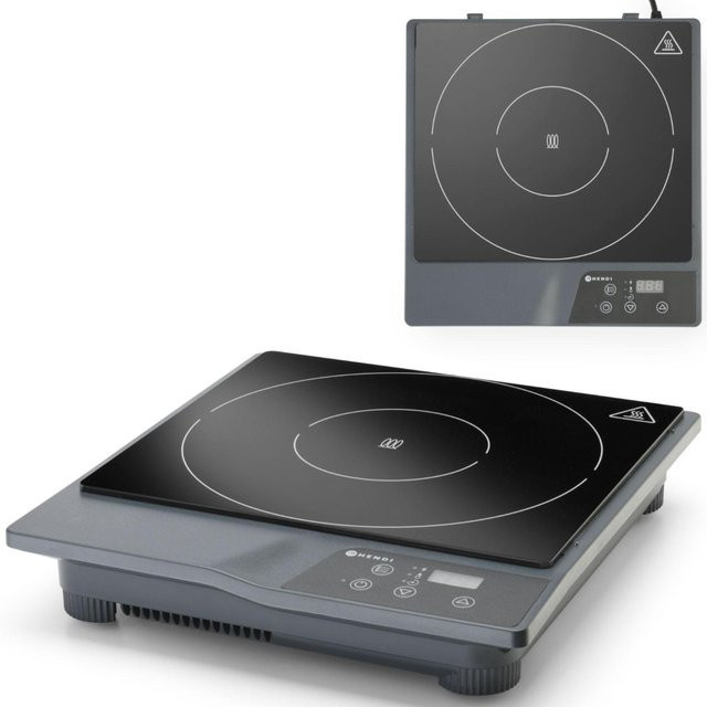 Hendi Induktionskochfeld Schwarz mit Digitaldisplay 1800W - Bild 1