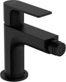 Hansgrohe Bidet-Einhebelmischer Rebris E in Matt-Schwarz mit Pop-up-Ablauf und wassersparender Funktion - Bild 1