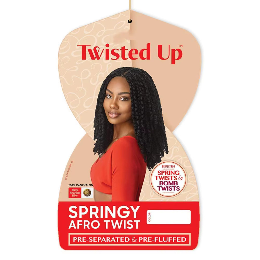 SHES BEAUTY 3X Springy Afro Twist Synthetisches Flechthaar, 16/24 Zoll, Damen - Bild 6