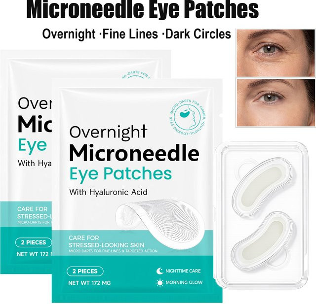Hoygi Mikronadel-Augenpads mit Hyaluronsäure, Augenpflege - Bild 1
