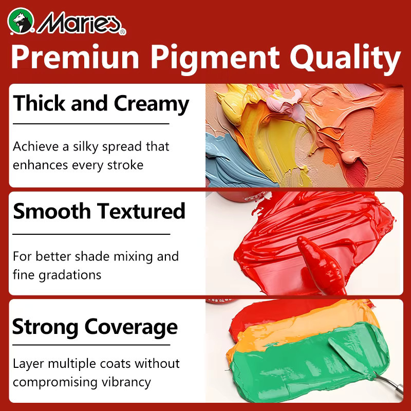 Marie's 5-teiliges Acrylfarben-Set in Multicolour, professionelles Resin-Malset mit 100 ml pro Farbe - Bild 1