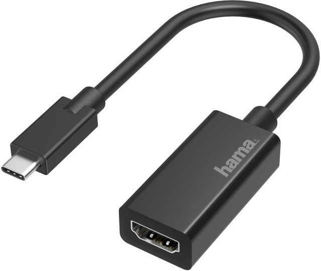 Hama Video-Adapter USB-C auf HDMI Ultra-HD 4K in Schwarz - Bild 1