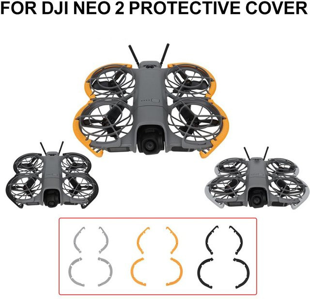 Tragbare Schutzhülle für die DJI NEO 2 Drohne in Orange, kratzfester und stoßfester Klingenschutz - Bild 1